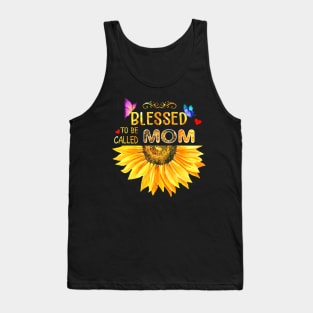 Blessed To Be Called Mom And Grandma Sunflower Mothers Day Tank Top